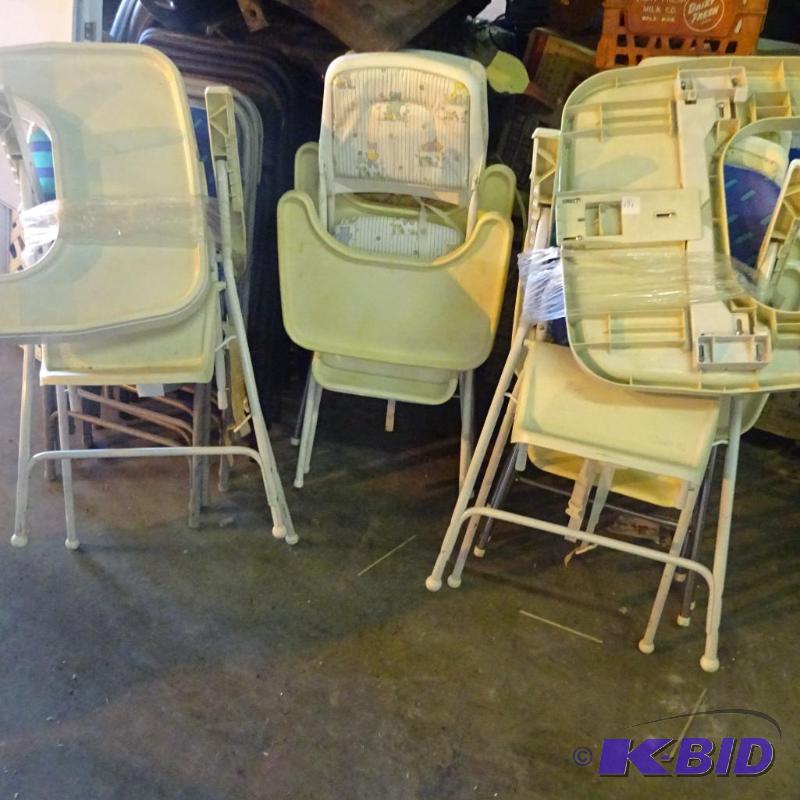 lot 171 image: 4 Fold Up Portable High Chairs...