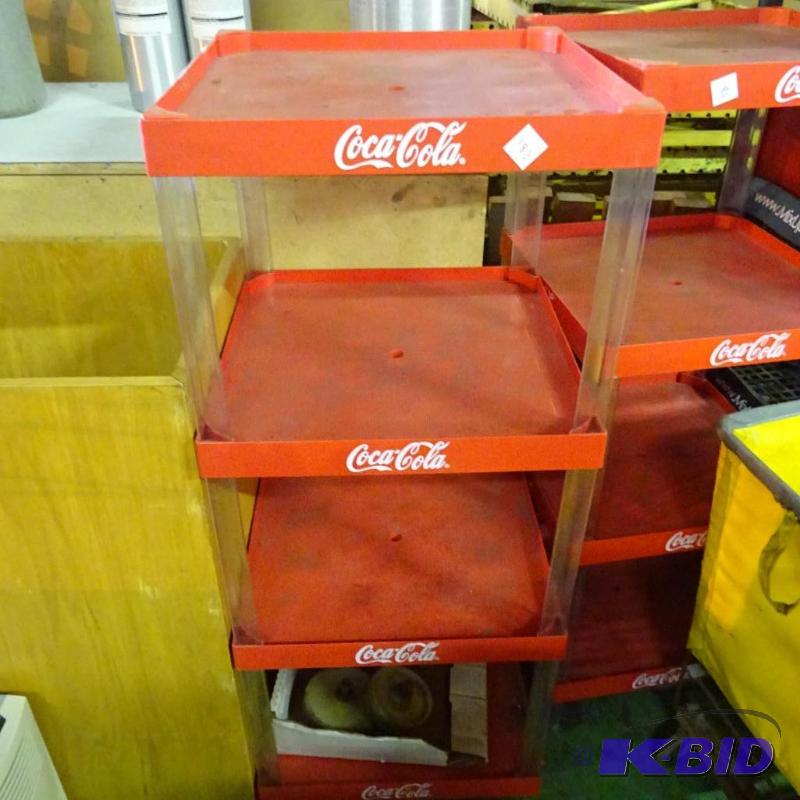 lot 183 image: Plastic Coca Cola 4 tier retail stand...