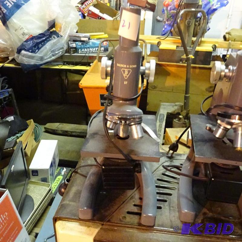 lot 21 image: Bausch and Lomb ST microscope...