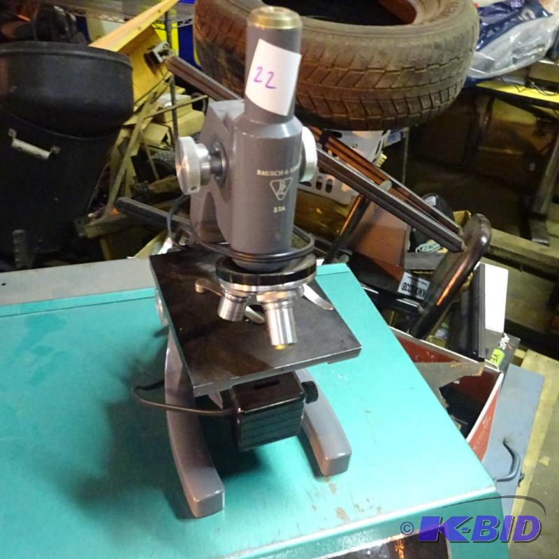 lot 22 image: Bausch and lomb STA microscope...