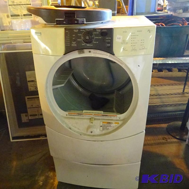 lot 49 image: Kenmore Elite electric dryer. 110.84832201. F...