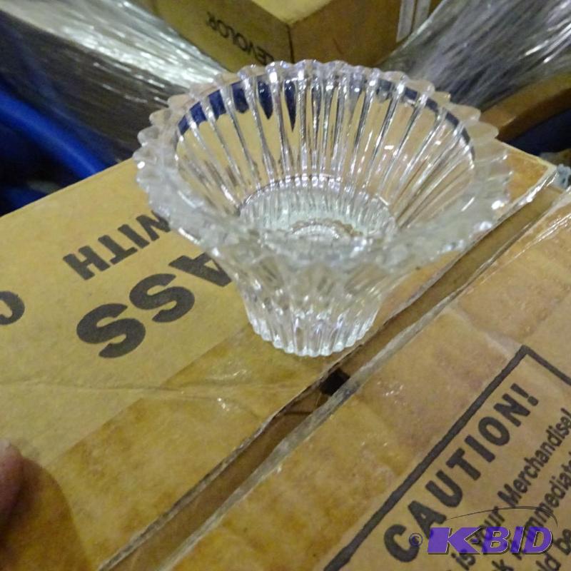 lot 76 image: 2" taper glass candle holders. Qty 96...