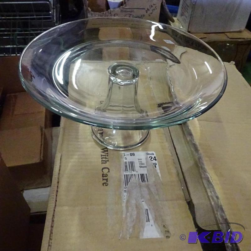 lot 85 image: 5 glass cake stands...