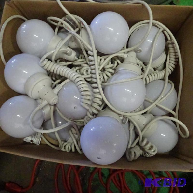 lot 98 image: 2 strands of outdoor hang up patio lights...