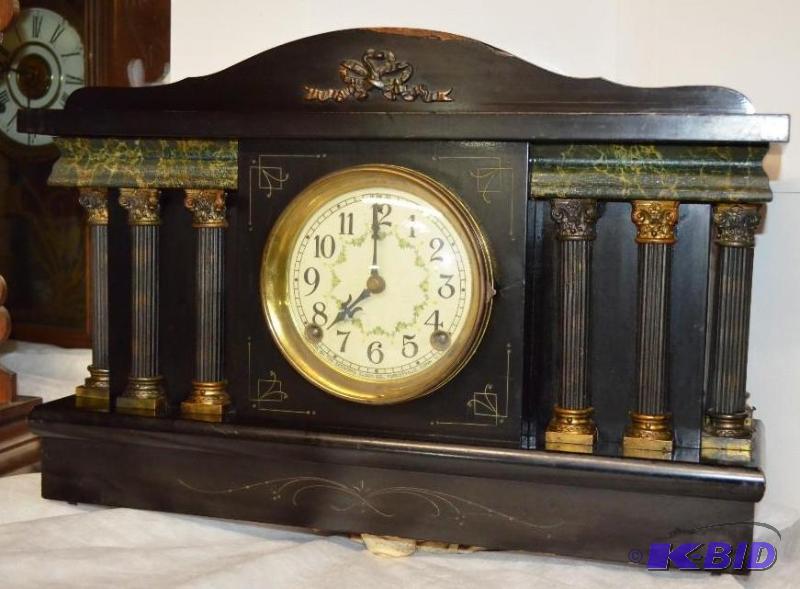lot 23 image: Sessions Clock Co. Shelf Mantle&nbspClock. A...