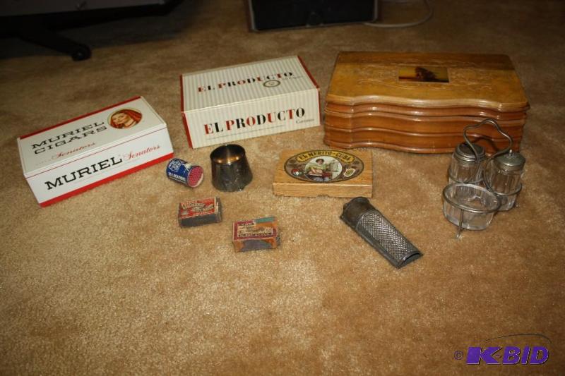 lot 46 image: Vintage to Antique items   Muriel Cigar Box ...