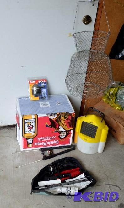 lot 71 image: Lot of fishing equipment   Zebco 404 Reel New...