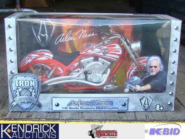 New in Box Iron Legends AlenNess Custom Motorcycle 16 Scale