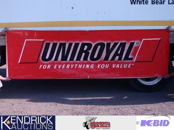 2-Sided Uniroyal, and Continental Tire Banner