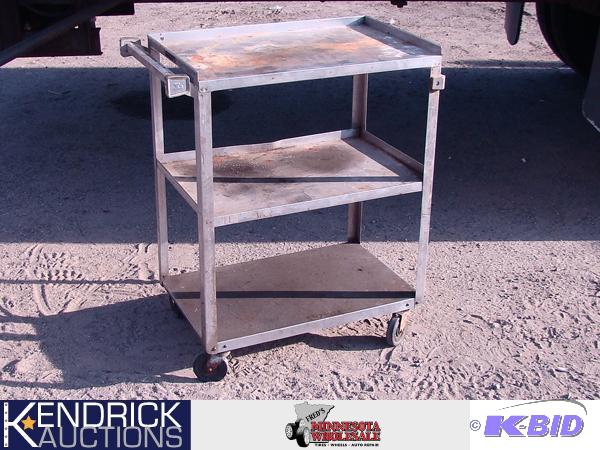Metal Cart on Wheels