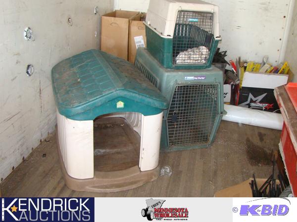 1 Medium Sized Dog House and 2 Medium Sized Dog Kennels