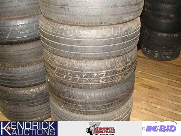 Set of 4 Used Varying Brands of P22565 R17 Tires