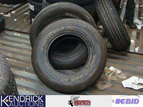 2 New Continental P25575 R17 Tires