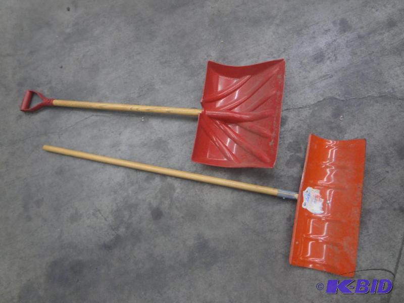 (1) Steel &amp (1) Plastic Snow Shovels...
