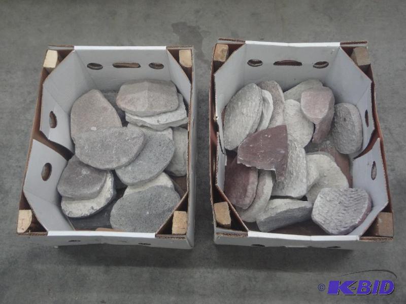 (2) Partial Boxes Of Rock Facing...