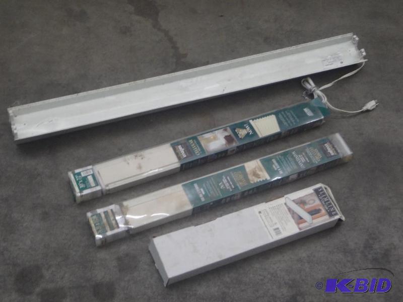 Lot Of Mini Blinds &amp (1) 48&quot Light...
