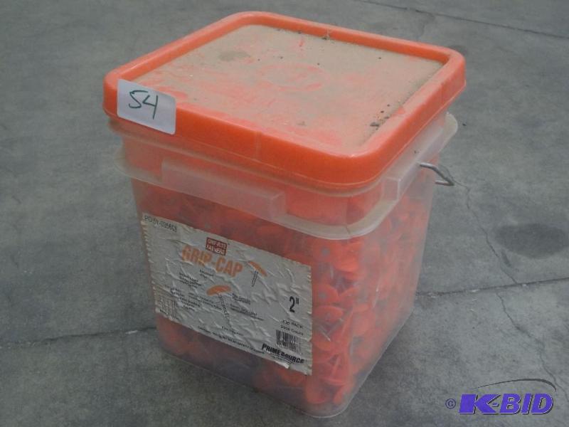 Bucket Of Grip-Cap 2&quot Nails...