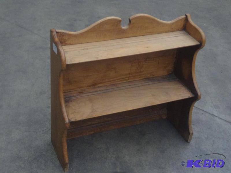 2-Level Wooden Shelf Unit...