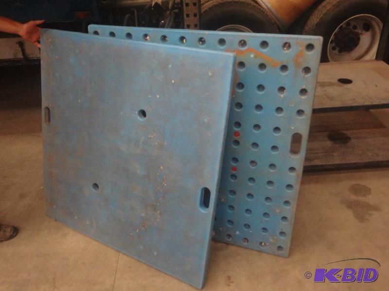 (2) Industrial 4x4 Heavy Duty Plastic Pads...