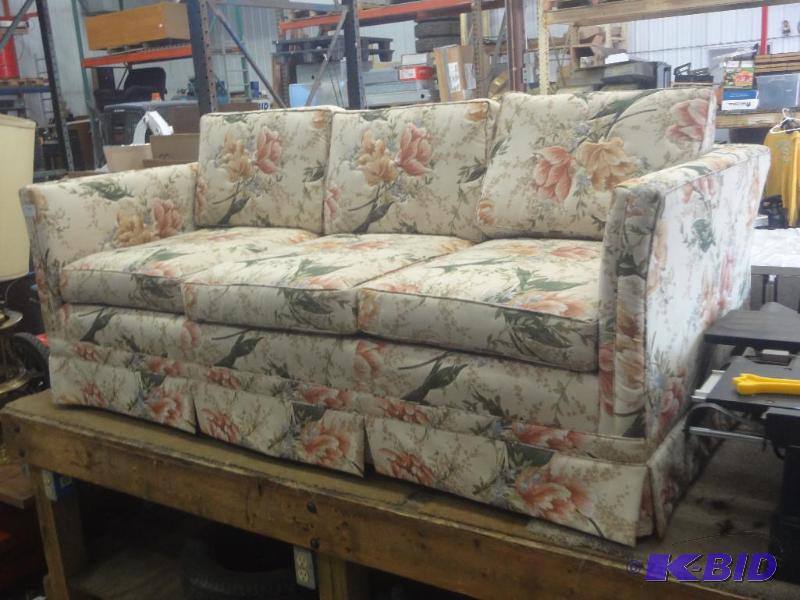 Floral Print 3-Seater Sofa, Good Condition...