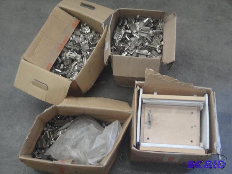 (4) Boxes Of Cabinet Hinges &amp Etc...