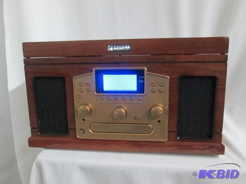 lot 10 image: Encore Technology Nostalgic 6-in-1 Home Sound System