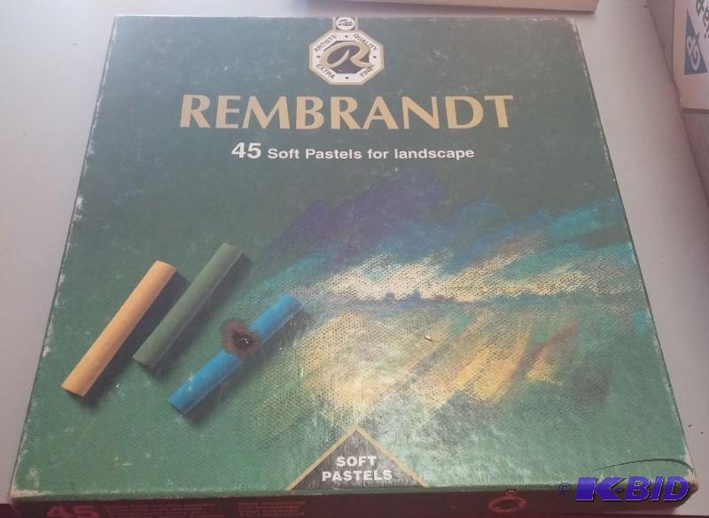 lot 24 image: Rembrandt 45 Soft Pastels for landscaping--Us...