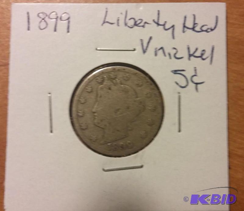 1899 LIBERTY HEAD V NICKEL...
