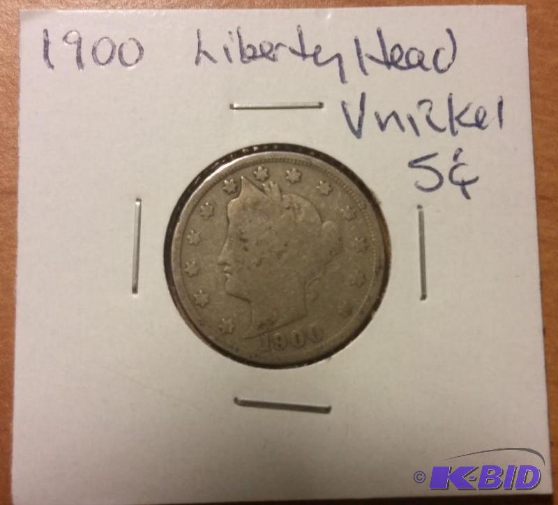 1900 LIBERTY HEAD V NICKEL...