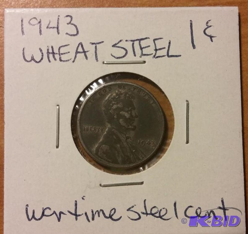 1943 STEEL WHEAT CENT...