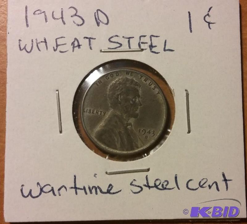 1943-D STEEL WHEAT CENT...
