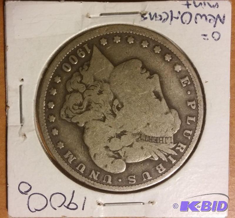 1900-O MORGAN SILVER DOLLAR 90% SILVER...