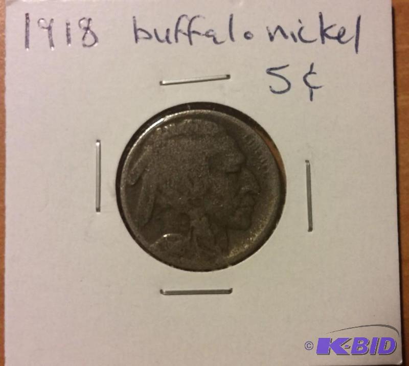 1918 BUFFALO NICKEL...