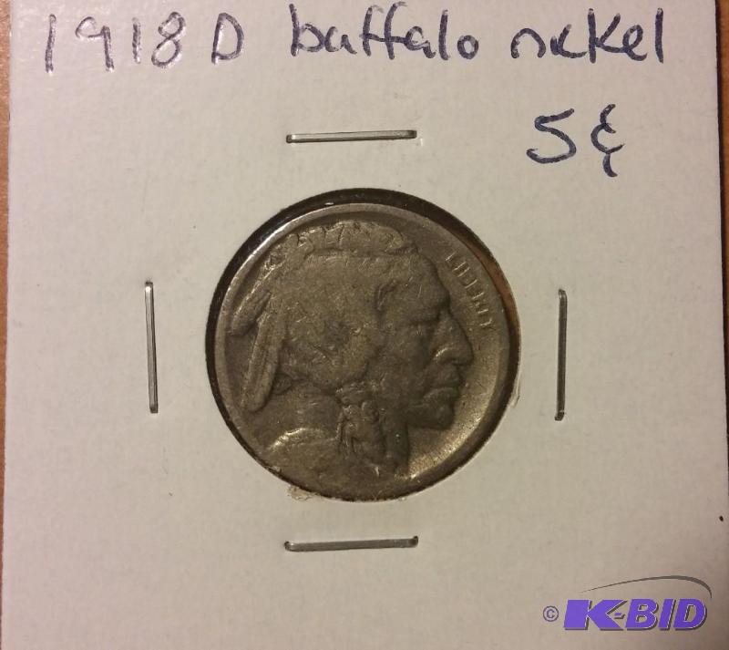 1918-D BUFFALO NICKEL...