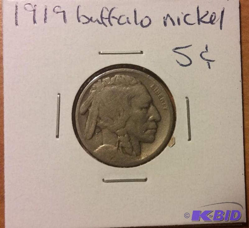 1919 BUFFALO NICKEL...