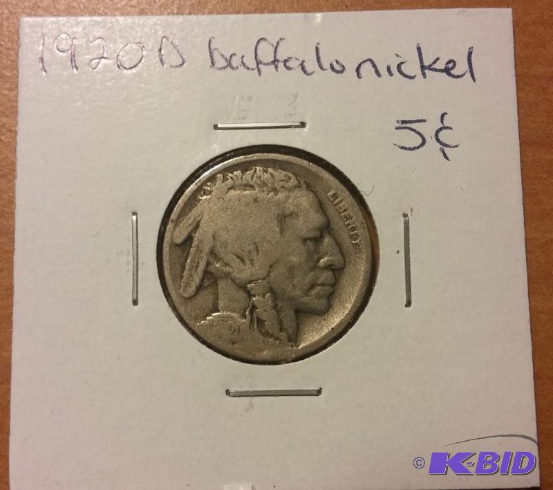 1920-D BUFFALO NICKEL...