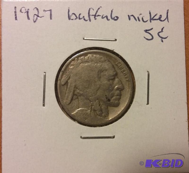 1927 BUFFALO NICKEL...