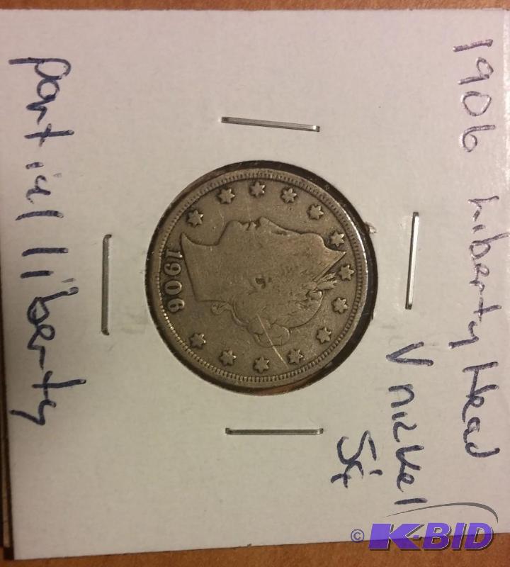 1906 LIBERTY HEAD V NICKEL...