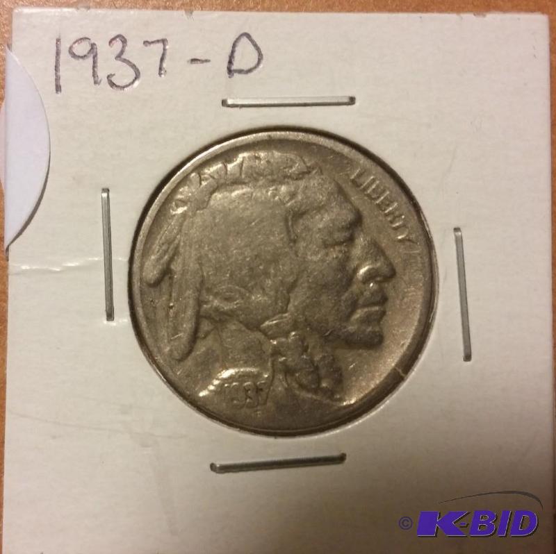 1937-D BUFFALO NICKEL...