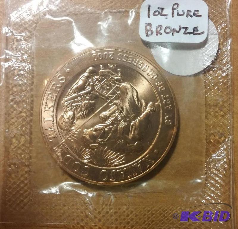 2000 WORLD WAR 2 USMC NAVJO CODE TALKERS BRON...