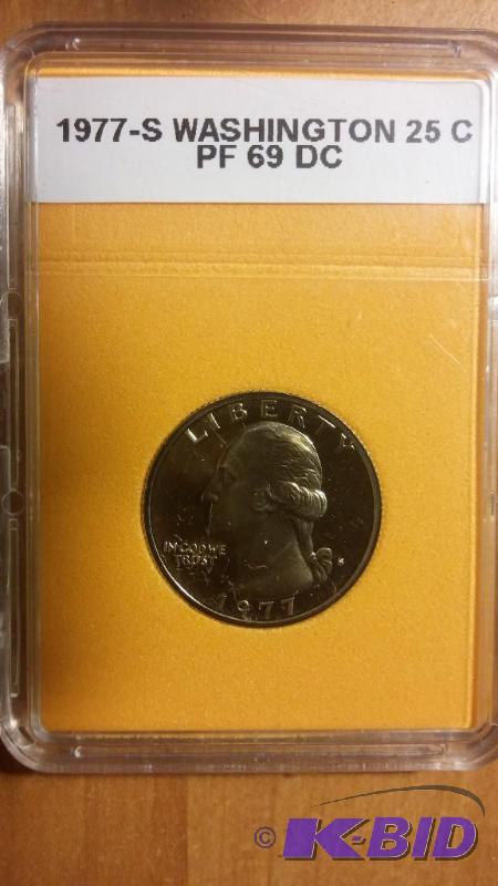 1977 S WASHINGTON QUARTER PROOF...