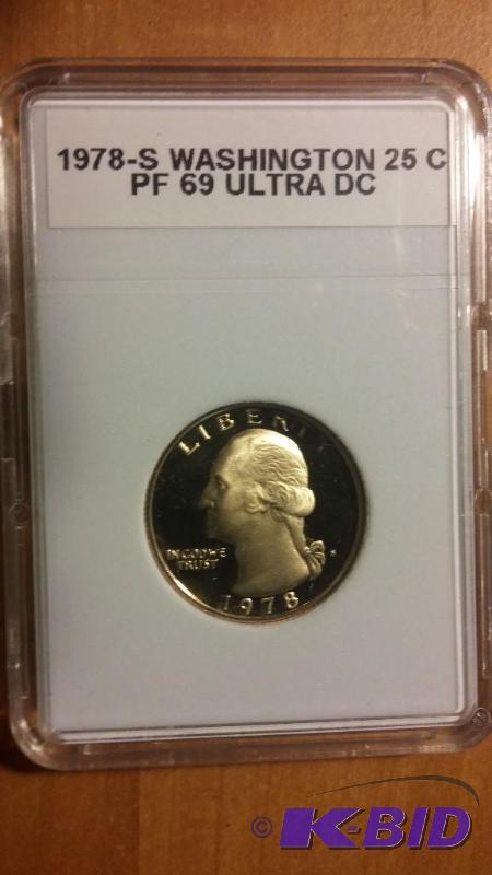 1978 S WASHINGTON QUARTER PROOF...