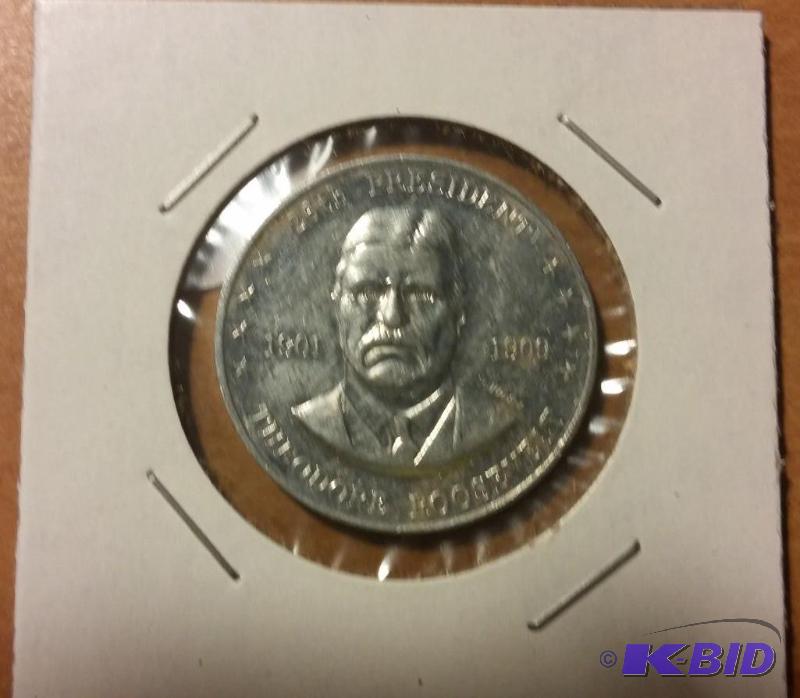 THEODORE ROSEVELT COIN FROM SHELLS COIN GAME...
