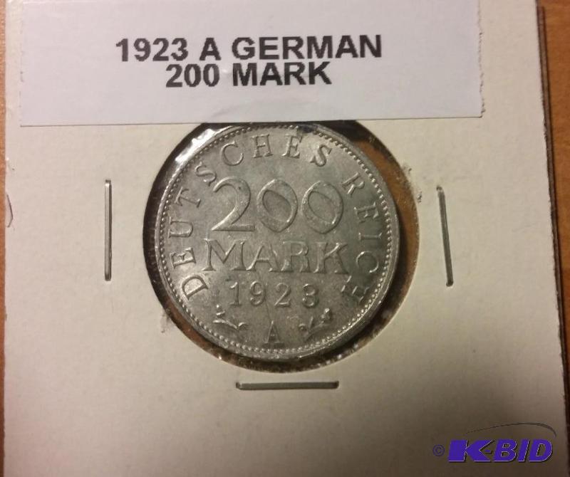 1923 GERMAN 200 MARK COIN...