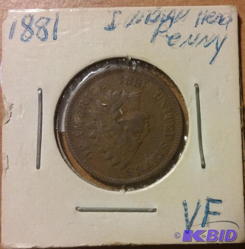 1881 INDIAN HEAD ONE CENT...