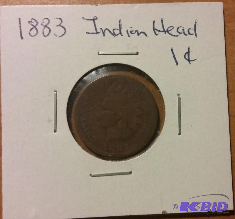 1883 INDIAN HEAD ONE CENT...