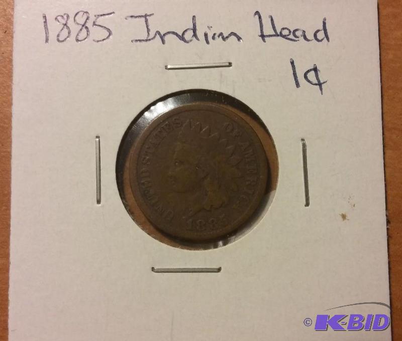 1885 INDIAN HEAD ONE CENT...