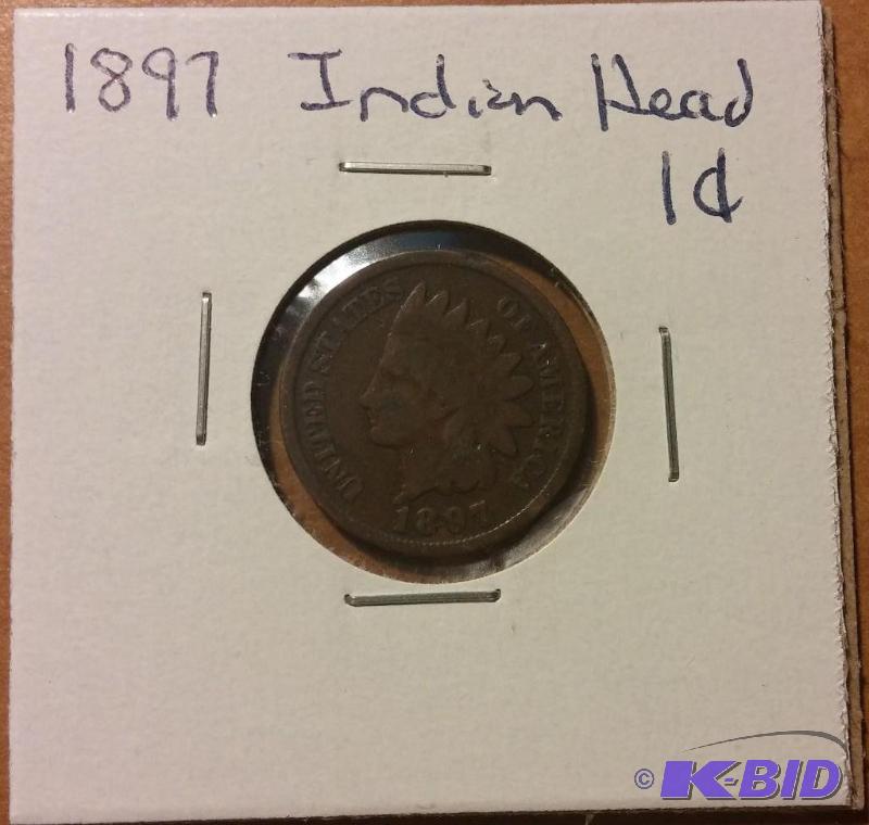 1897 INDIAN HEAD ONE CENT...