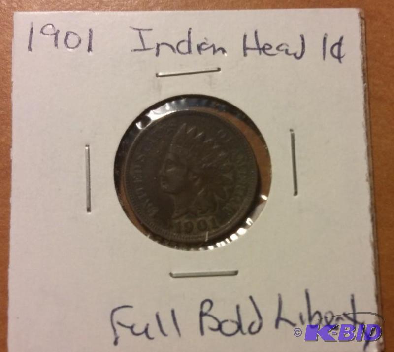 1901 INDIAN HEAD ONE CENT...