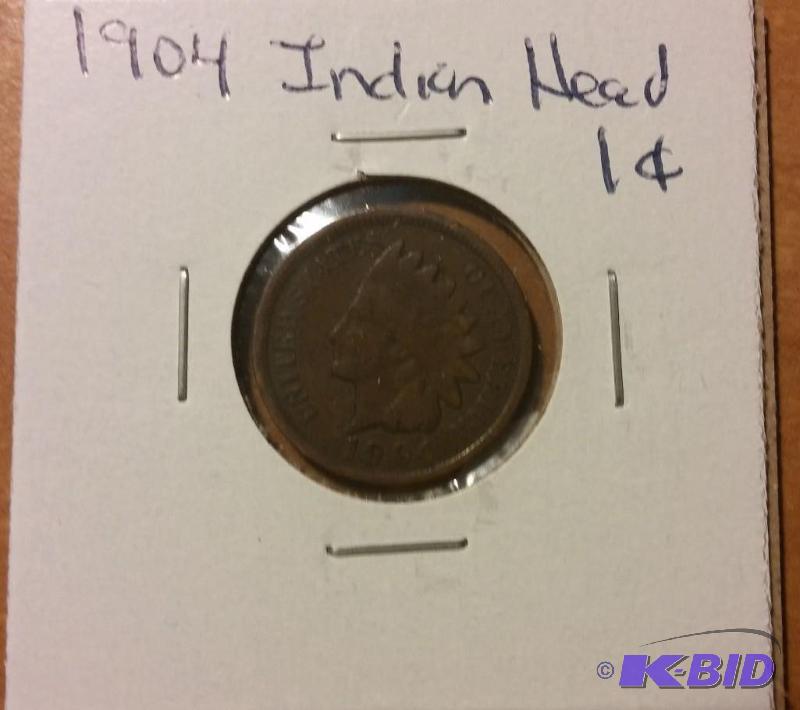1904 INDIAN HEAD ONE CENT...